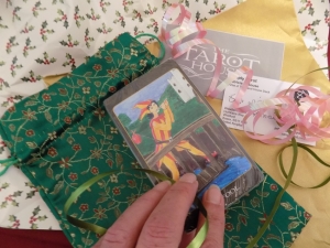 The deck comes with a lovely tarot bag